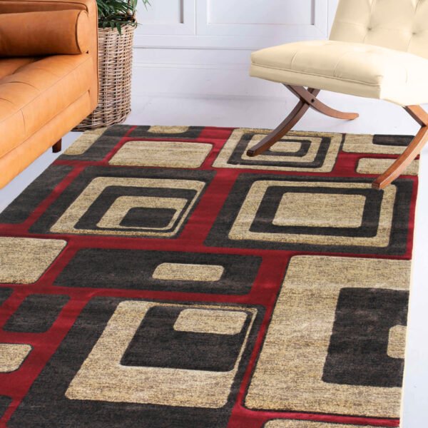 CH-57 Brown & Red Chester Hand Carved