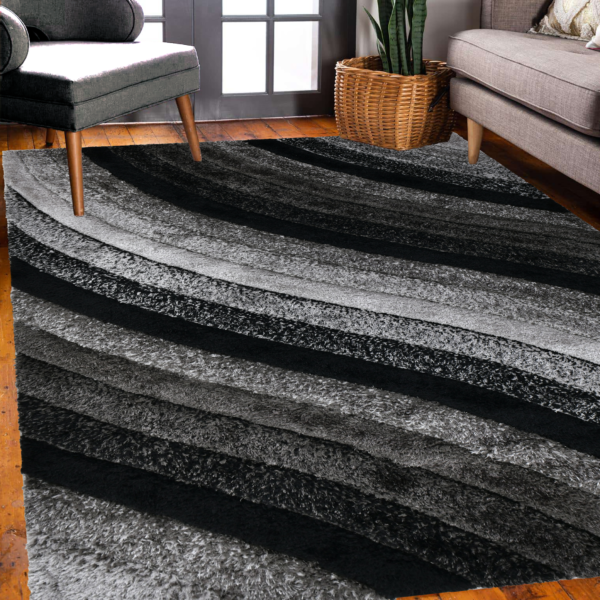 NYC911 Wavy Stripe - Black & Grey