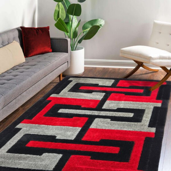 SG-121 Red & Black Signature Shaggy