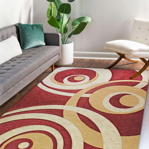 CH-23 Red & Beige Chester Hand Carved