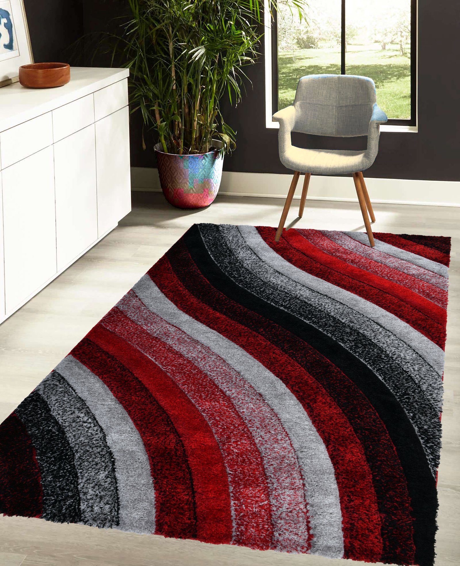 Modern,Geometric,Living,Area,Rug,Texture,Design