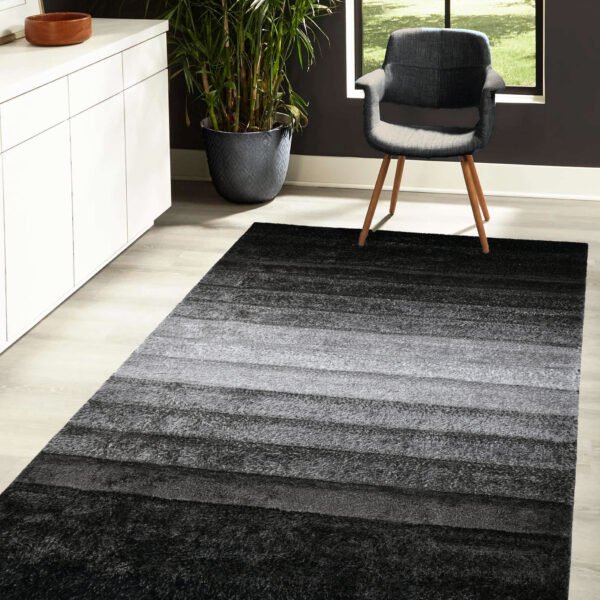 N108 Stripe - Black & Grey