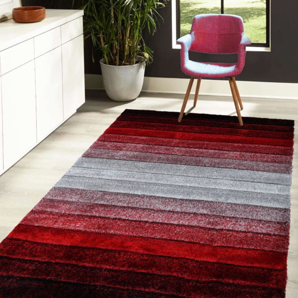 N103 Stripe - Red & Black